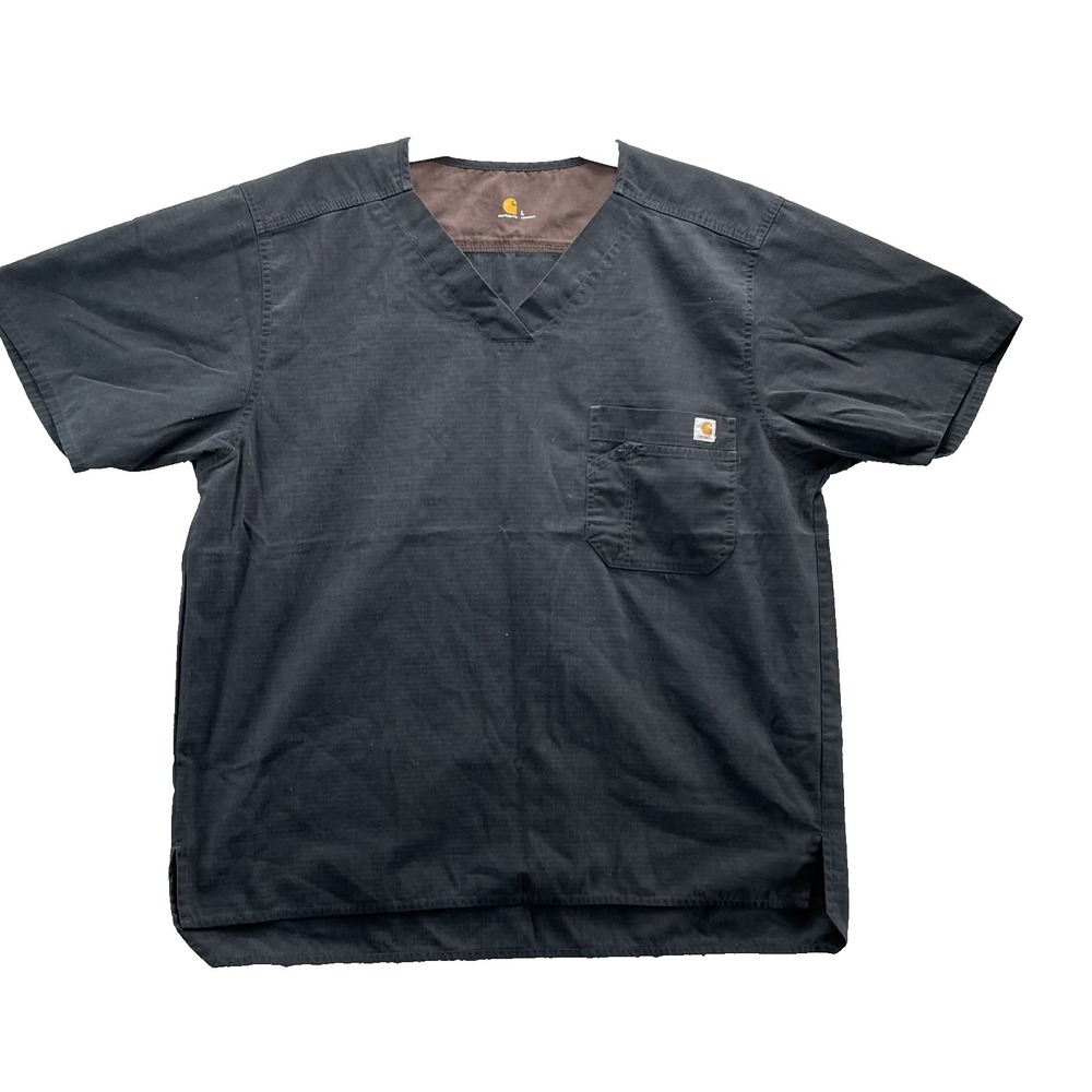 Carhartt Scrub Top‎ Men Large Ripstop Professional Uniform Workwear Medical Tech